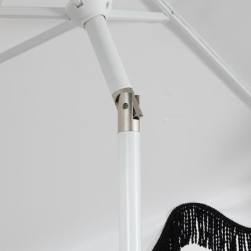 Collins 9 ft. Classic Cottage Tassel Market Patio Umbrella